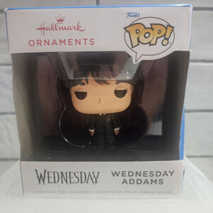 Funko Wednesday Addams Pop! Hallmark Christmas Tree Ornament Blue Black. New